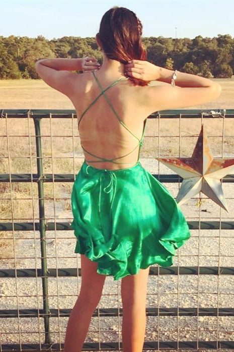 Princess Straps Short Wine Red Homecoming Dress