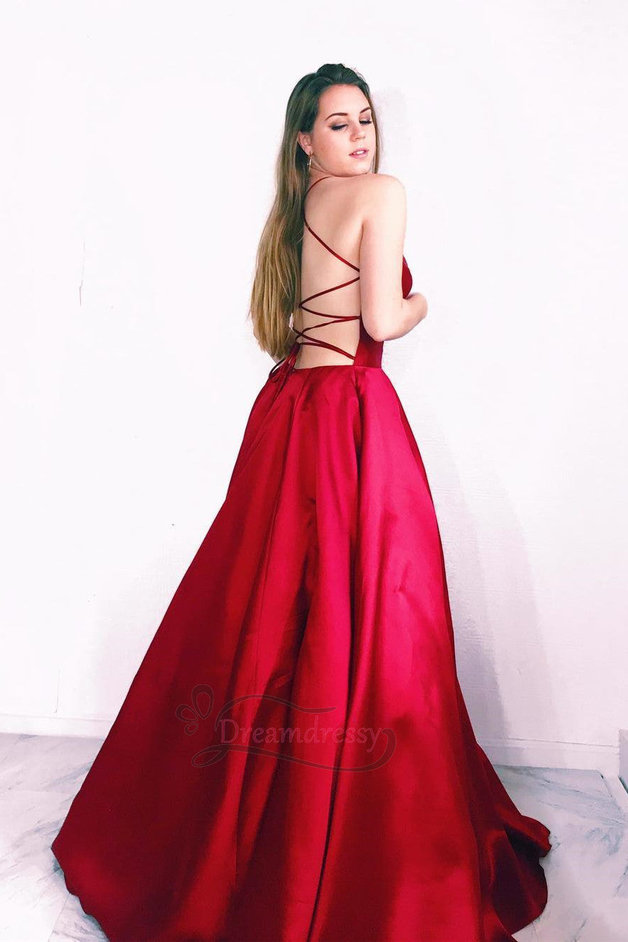 Simple Hunter Green Long Prom Dress