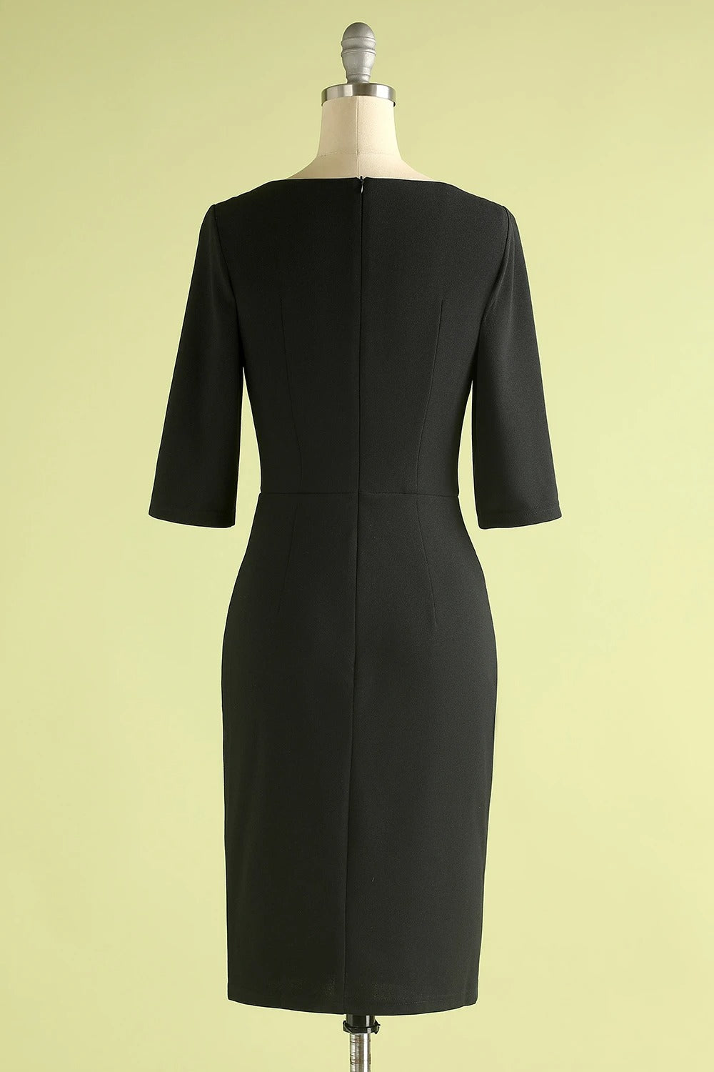 Half Sleeves Short Black Mother of the Bridal-Groom Dress