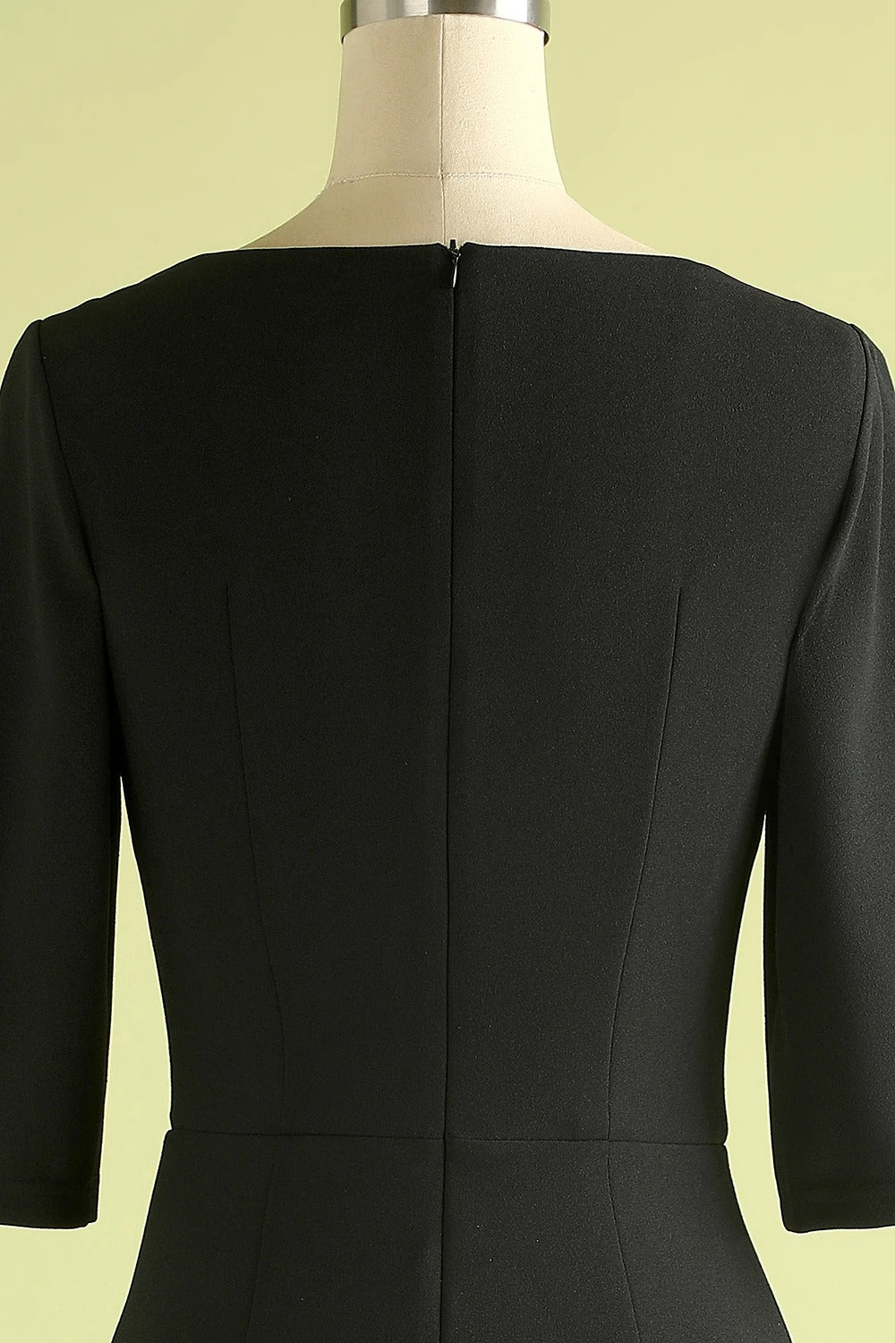 Half Sleeves Short Black Mother of the Bridal-Groom Dress