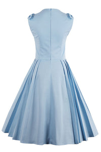 50s Vintage Light Blue Dress