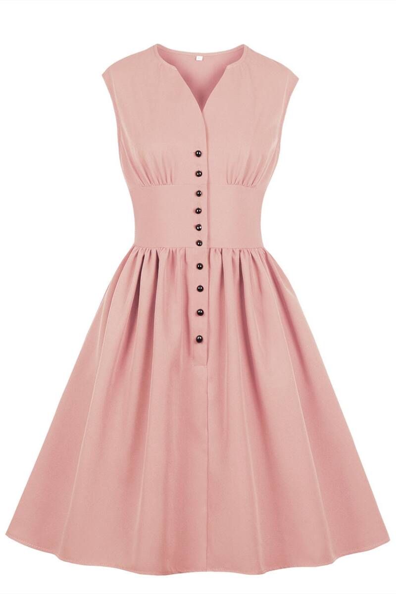 1950s Vintage Red Summer Dress