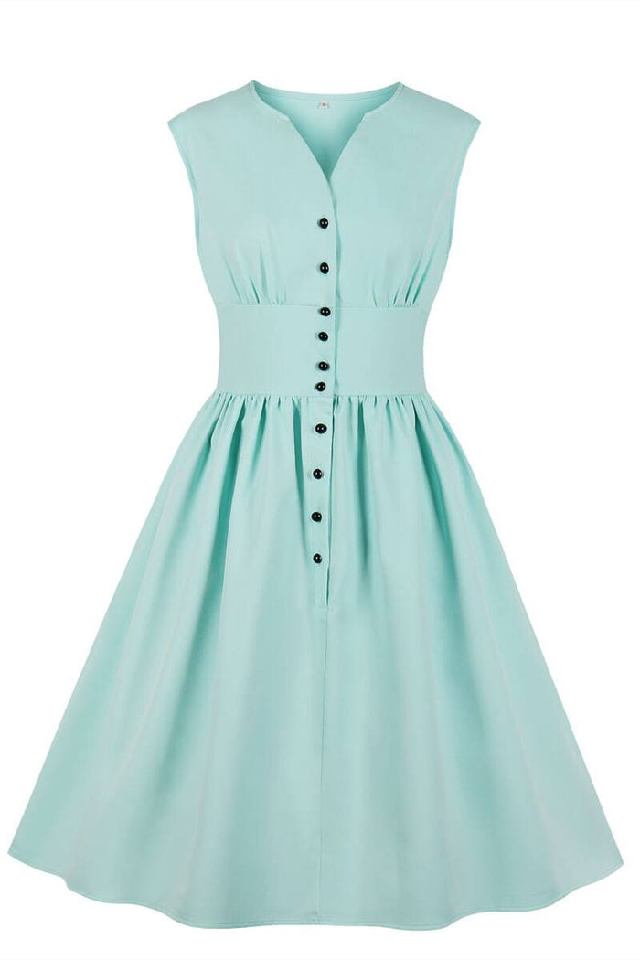 1950s Vintage Red Summer Dress