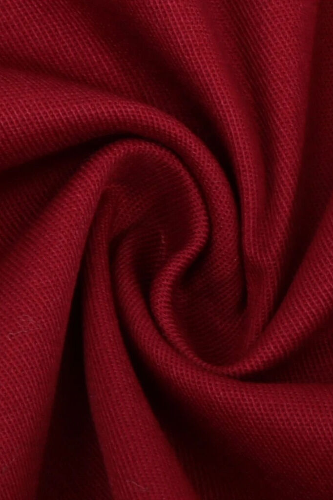 1950s Red Wrap Swing Dress