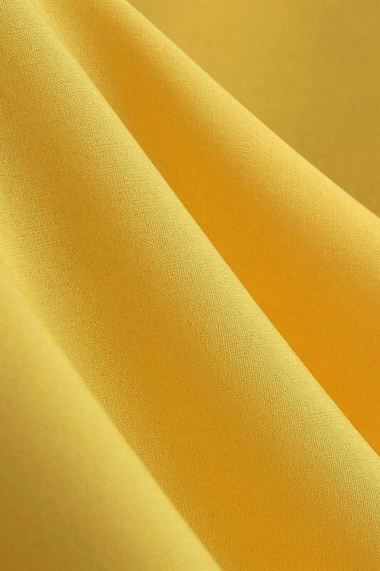 1950s Yellow Pleated Warp Swing Dress