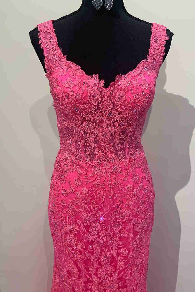 Gorgeous Mermaid Lace Appliques Prom Dress