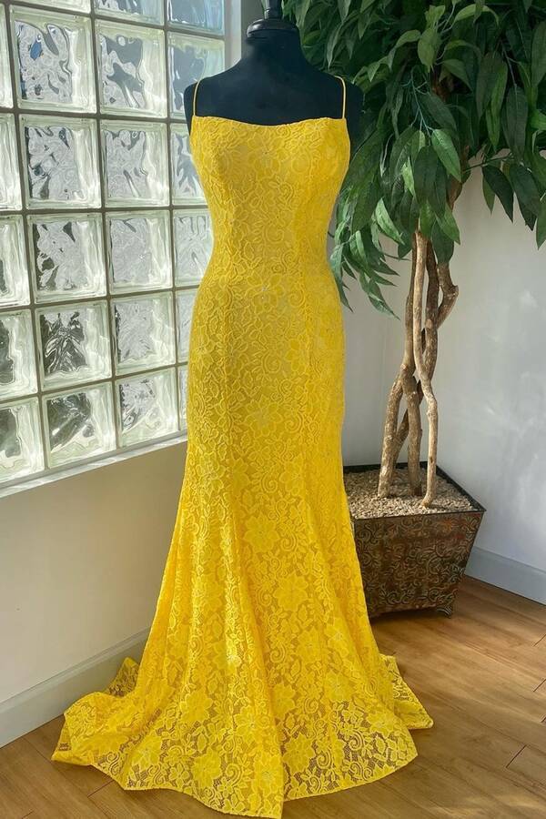 Elegant Mermaid Royal Blue Lace Prom Dress