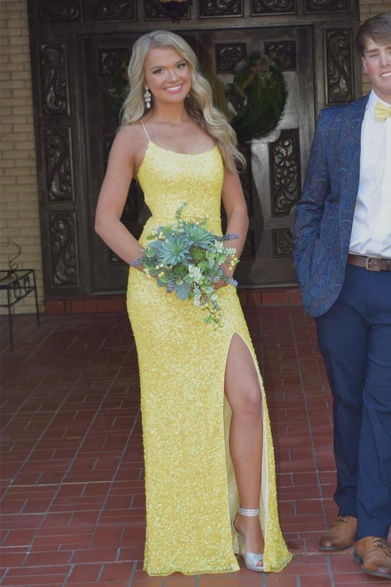 Emerald Green Sequins Mermaid Long Formal Dress