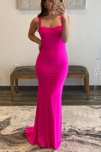 Simply Mermaid Red Long Formal Dress