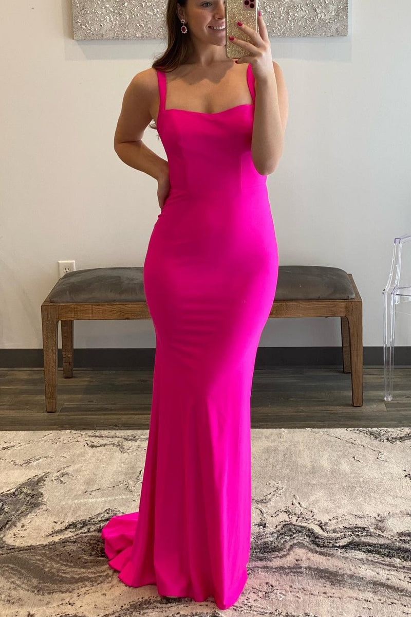 Simply Mermaid Red Long Formal Dress