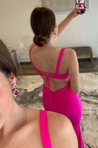 Simply Mermaid Red Long Formal Dress