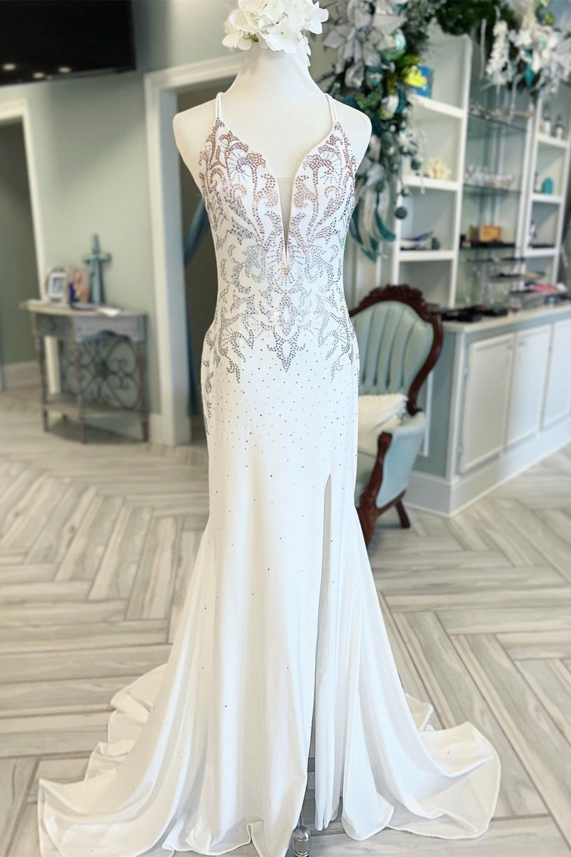 Beaded Royal Blue Mermaid Long Formal Dress