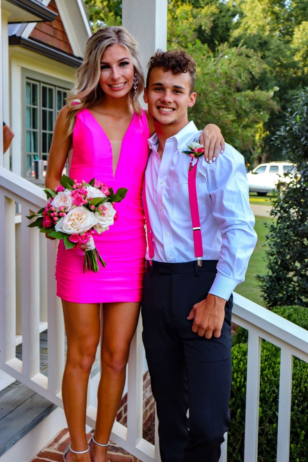 Red Plunge Neck Backless Bodycon Mini Formal Dress