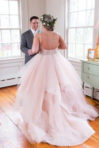 Princess A-line Straps Long Wedding Dress