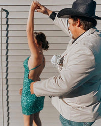 Hot Pink Sequins Boydcon Mini Party Dress